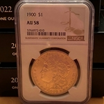1900 Morgan Silver Dollars Certified / Slabbed AU 58