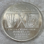 1995-D 150th birth anniversary - William Conrad Röntgen, 10 Deutsche Mark