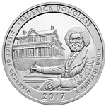 2017 ATB 5 Oz 999 Fine Silver Coin, Frederick Douglass National Historic Site
