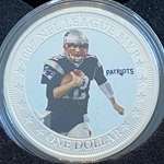 2017 Fiji One Dollar, Tom Brady - 2007 NFL League MVP