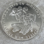 1972-J Olympic Games in Munich, legend SPIELE DER XX. OLYMPIADE 1972 IN MÜNCHEN 10 Deutsche Mark, Series 3