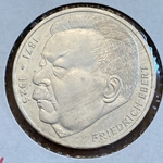 1975-J Germany, 5 Deutsche Mark Friedrich Ebert, KM141