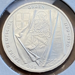 1990-J Germany, 10 Deutsche Mark 800 Years Teutonic Order