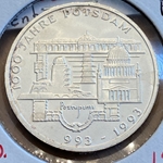 1993-F 1000 Years of Potsdam, 10 Deutsche Mark