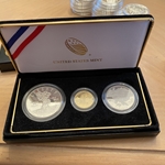 2016-W Proof National Park Service Three coin proof set $5 Gold $1 and Half Dollar, Coin, 1 Each