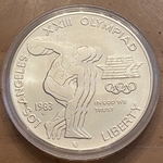 1983-D Uncirculated Olympic Silver Dollar