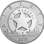 2015-P U.S. Marshals Service 225th Anniversary, Proof Silver Dollar, Wanted