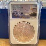 2015 American Eagle Silver One Ounce Certified / Slabbed MS69-476