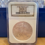 2002 American Eagle Silver One Ounce Certified / Slabbed MS69 - 034