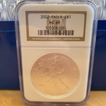 2002 American Eagle Silver One Ounce Certified / Slabbed MS69 - 033