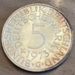 1973G Germany, 5 Deutsche Mark, KM112