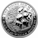 2022 Tuvalu 5 oz Silver Black Flag, The Rising Sun - Sell $300.00
