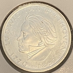 1970-F Germany, 5 Deutsche Mark Ludwig van Beethoven, KM127