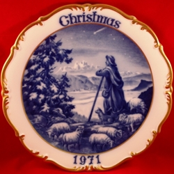 Dresden Christmas Plate 1971