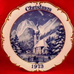 Dresden Christmas Plate 1973