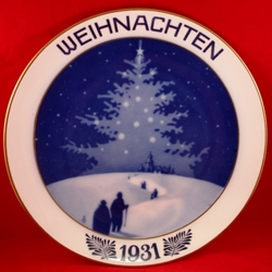Hutschenreuther "Weihnachten" Christmas Plate 1931