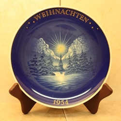 Rosenthal Weihnachten Christmas Plate, 1954 Type 2