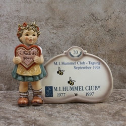 M.I. Hummel 717 Valentine Gift Plaque, Meeting September 1998, Type 3