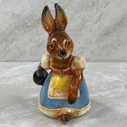 Goebel Figurines, Bavarian Bunnies, Bowling Girl, Tmk 6, Type 1