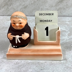 Goebel Figurine, Friar Tuck KF 55 Tmk 3, Perpetual Calendar, Type 4
