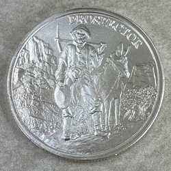 One Ounce Prospector, .999 Fine Silver Coin