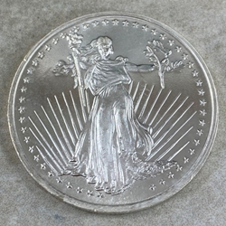 One Ounce Silver Town, .999 Fine Silver Coin