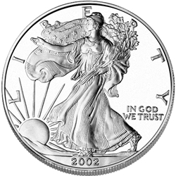 2002 Silver Eagles, Uncirculated