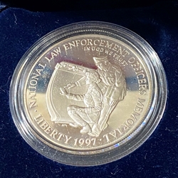 1997-P National Law Enforcement Commemorative Silver Dollar Proof
