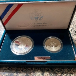 1992-P Columbus Quincentenary Commemorative Two Coin Proof Set