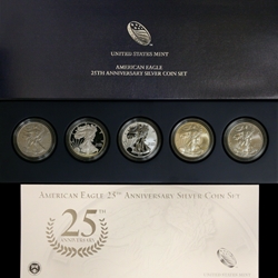 American Eagle 2011 25th Anniversary Silver Coin Set