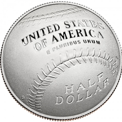 2014-S National Baseball Hall of Fame Half Dollar Clad Commemorative Proof Coin