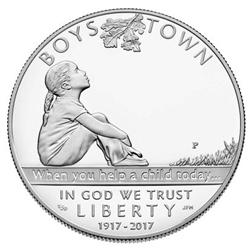 2017 Boys Town Centennial Proof Silver Dollar