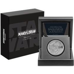 2022 Niue Star Wars Mandalorian Classic THE CHILD GROGU 1 oz Silver Proof Coin Wanted Sold $105.00
