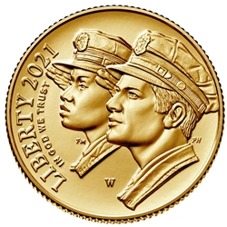 2021 National Law Enforcement Memorial and Museum Uncirculated $5 Gold Coin