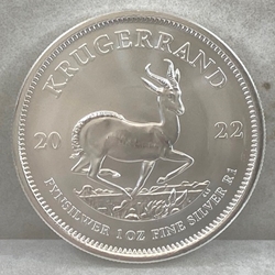 2022 South Africa 1 oz 999 Fine Silver Krugerrand Coin BU