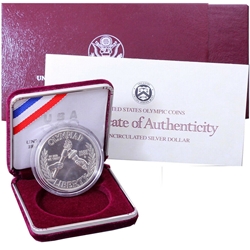 1988-D Uncirculated Olympic Silver Dollar