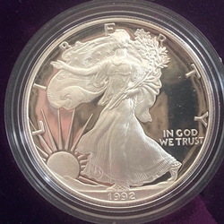 1992 American Eagle One Ounce Silver Proof