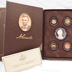 2009 US Mint Abraham Lincoln Coin & Chronicles Set Cents plus Silver Dollar