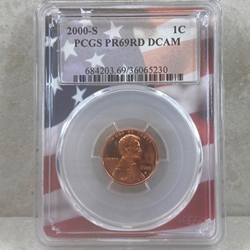 2000-S U.S. Cent Proof Certified / Slabbed