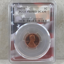 2002-S U.S. Cent Proof Certified / Slabbed