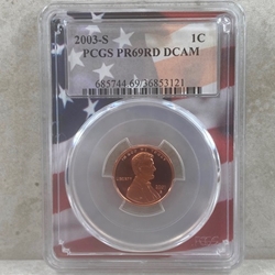 2003-S U.S. Cent Proof Certified / Slabbed