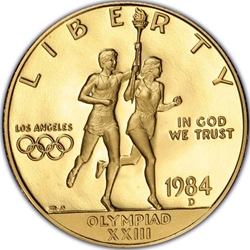 1984-D US Mint $10 Gold Commemorative Proof