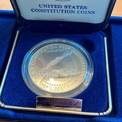 1987-P Uncirculated Constitution Silver Dollar