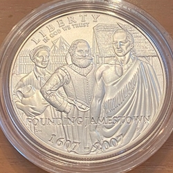 2007-P Uncirculated Jamestown Silver Dollar