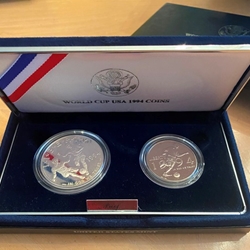 1994-S Proof World Cup Silver Dollar Set
