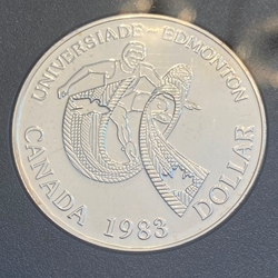 1983 1 Dollar - Elizabeth II World University Games