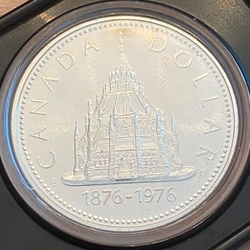 1976 1 Dollar - Elizabeth II Parliamentary Library