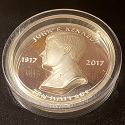 2017, 10 Dollar - Elizabeth II JFK 100th Anniversary, British Virgin Islands