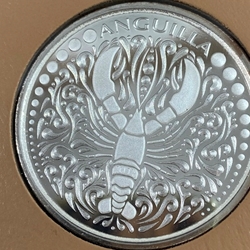 2018 Anguilla, 2 Dollars - Elizabeth II Lobster