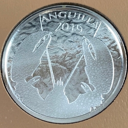 2019 Anguilla, 2 Dollars - Elizabeth II Lobster